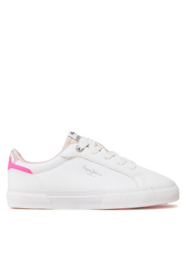 Pepe Jeans Гуменки Kenton Basic Girl PGS30549 Бял - Pepit.bg