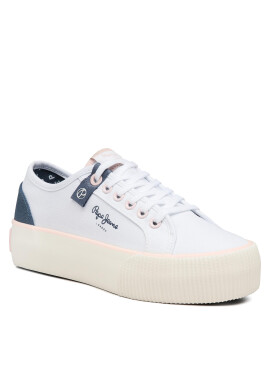 Pepe Jeans Гуменки Ottis W Sun PLS31456 Бял - Pepit.bg