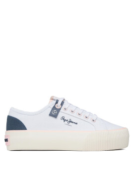 Pepe Jeans Гуменки Ottis W Sun PLS31456 Бял - Pepit.bg