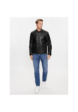 Pepe Jeans Кожено яке Brewster PM402847 Черен Regular Fit - Pepit.bg
