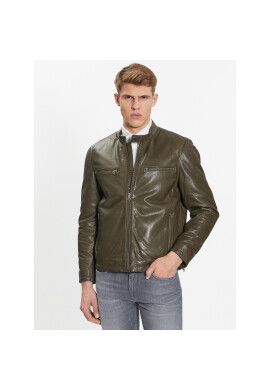 Pepe Jeans Кожено яке PM402794 Зелен Regular Fit - Pepit.bg