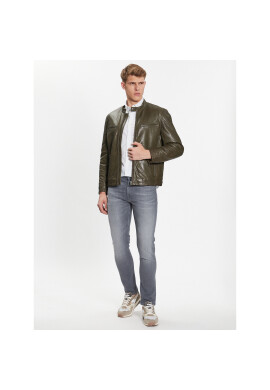 Pepe Jeans Кожено яке PM402794 Зелен Regular Fit - Pepit.bg