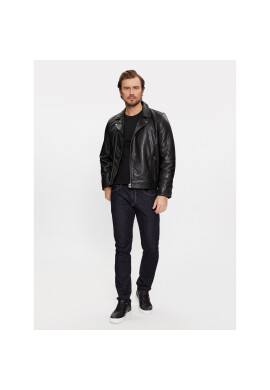 Pepe Jeans Кожено яке Valen PM402881 Черен Regular Fit - Pepit.bg