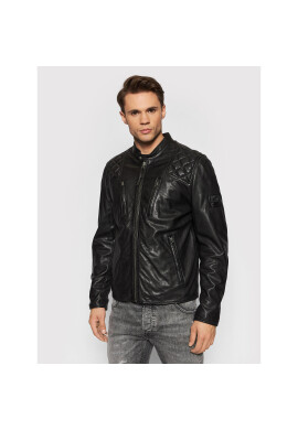 Pepe Jeans Кожено яке Pearson PM402441 Черен Regular Fit - Pepit.bg