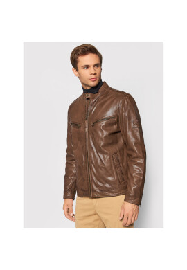Pepe Jeans Кожено яке Peter PM402442 Кафяв Regular Fit - Pepit.bg