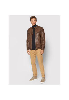 Pepe Jeans Кожено яке Peter PM402442 Кафяв Regular Fit - Pepit.bg