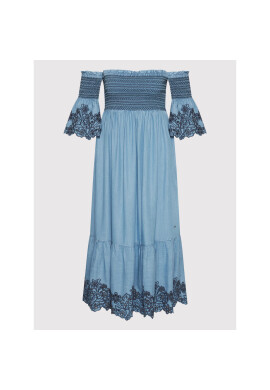 Pepe Jeans Лятна рокля Libby PL953032 Син Regular Fit - Pepit.bg