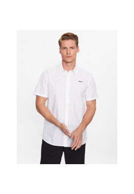 Pepe Jeans Риза Lindenberg PM307771 Бял Regular Fit - Pepit.bg