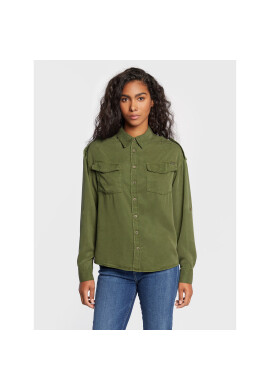Pepe Jeans Риза Nina PL304366 Зелен Regular Fit - Pepit.bg