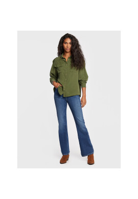 Pepe Jeans Риза Nina PL304366 Зелен Regular Fit - Pepit.bg