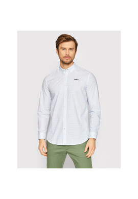 Pepe Jeans Риза Patrick PM307428 Син Regular Fit - Pepit.bg
