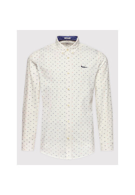Pepe Jeans Риза Pheix PM307445 Бял Regular Fit - Pepit.bg