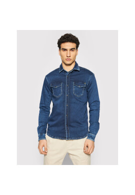Pepe Jeans Риза PM307269 Тъмносин Regular Fit - Pepit.bg