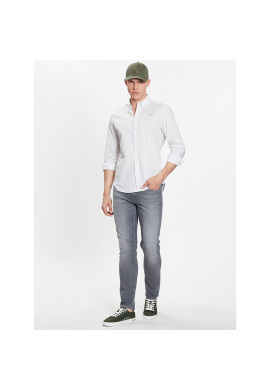 Pepe Jeans Риза PM308023 Бял Slim Fit - Pepit.bg
