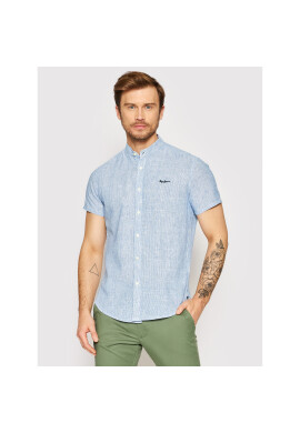 Pepe Jeans Риза Prescot PM307459 Син Slim Fit - Pepit.bg