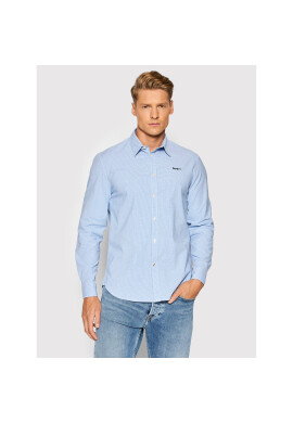 Pepe Jeans Риза Simon PM30716 Син Slim Fit - Pepit.bg