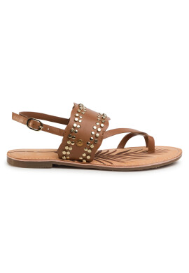 Pepe Jeans Сандали March Studs PLS90447 Кафяв - Pepit.bg