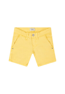 Pepe Jeans Шорти от плат Blueburn PB800295 Жълт Regular Fit - Pepit.bg