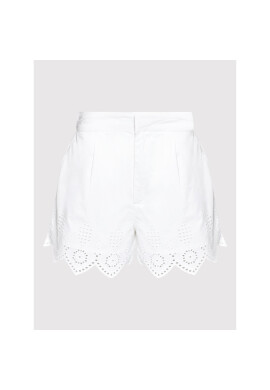 Pepe Jeans Шорти от плат Luella PL800981 Бял Regular Fit - Pepit.bg