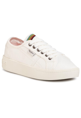 Pepe Jeans Сникърси Brixton Canvas PGS30448 Бял - Pepit.bg
