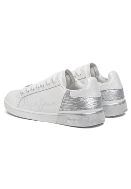 Pepe Jeans Сникърси Brompton Sequins PLS30965 Бял - Pepit.bg