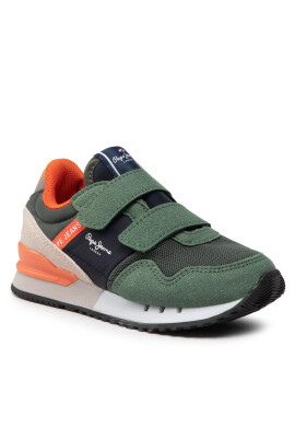 Pepe Jeans Сникърси London One Basic Bk PBS30541 Зелен - Pepit.bg