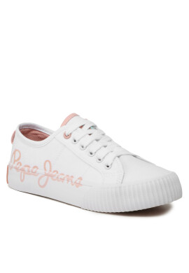Pepe Jeans Сникърси Ottis Log G PGS30577 Бял - Pepit.bg