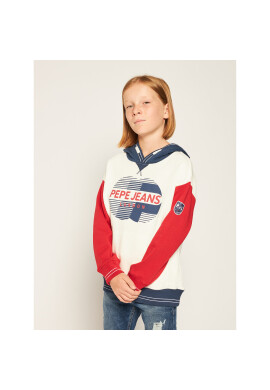 Pepe Jeans Суитшърт PB581071 Бял Regular Fit - Pepit.bg