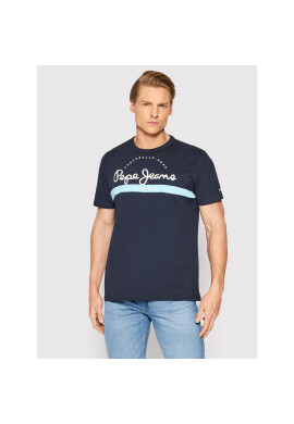 Pepe Jeans Тишърт Abrel PM508216 Тъмносин Regular Fit - Pepit.bg