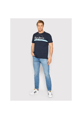Pepe Jeans Тишърт Abrel PM508216 Тъмносин Regular Fit - Pepit.bg