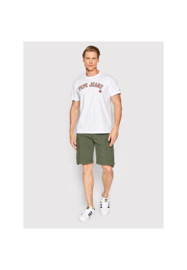 Pepe Jeans Тишърт Alessio PM508256 Бял Regular Fit - Pepit.bg