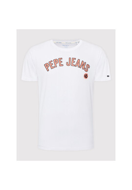 Pepe Jeans Тишърт Alessio PM508256 Бял Regular Fit - Pepit.bg