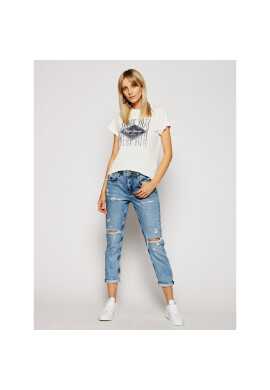 Pepe Jeans Тишърт Alex PL504796 Бял Regular Fit - Pepit.bg