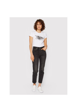 Pepe Jeans Тишърт Anna PL505121 Бял Regular Fit - Pepit.bg