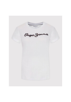 Pepe Jeans Тишърт Babette PL505122 Бял Regular Fit - Pepit.bg