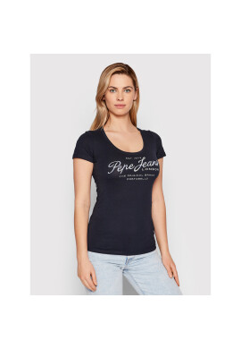 Pepe Jeans Тишърт Baia PL505123 Тъмносин Regular Fit - Pepit.bg