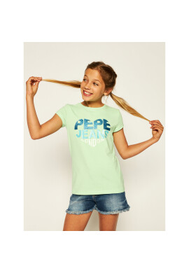 Pepe Jeans Тишърт Bendela PG502433 Зелен Regular Fit - Pepit.bg
