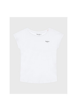 Pepe Jeans Тишърт Bloomy PG502930 Бял Regular Fit - Pepit.bg