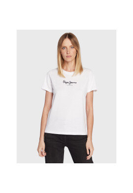 Pepe Jeans Тишърт Camila PL505292 Бял Regular Fit - Pepit.bg