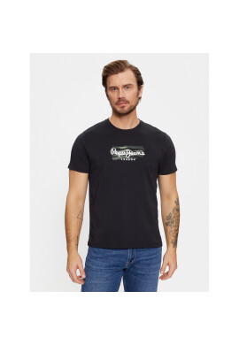 Pepe Jeans Тишърт Castle PM509204 Черен Regular Fit - Pepit.bg