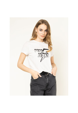 Pepe Jeans Тишърт Clover PL504351 Бял Regular Fit - Pepit.bg