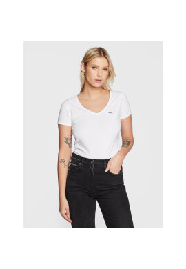 Pepe Jeans Тишърт Corine PL505305 Бял Regular Fit - Pepit.bg