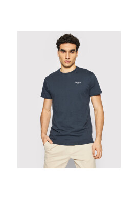 Pepe Jeans Тишърт Derek PM508011 Тъмносин Regular Fit - Pepit.bg