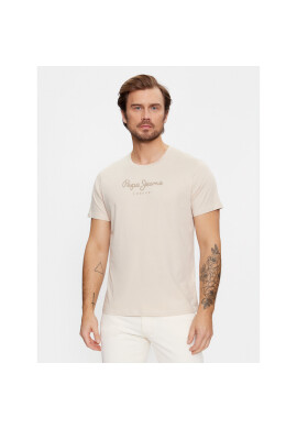 Pepe Jeans Тишърт Eggo N PM508208 Бежов Regular Fit - Pepit.bg