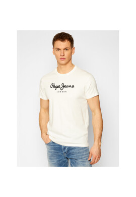 Pepe Jeans Тишърт Eggo PM500465 Бял Regular Fit - Pepit.bg