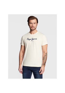 Pepe Jeans Тишърт Eggo PM508208 Бежов Regular Fit - Pepit.bg