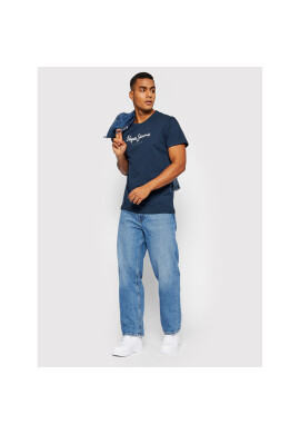 Pepe Jeans Тишърт Eggo PM508208 Тъмносин Regular Fit - Pepit.bg