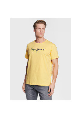 Pepe Jeans Тишърт Eggo PM508208 Жълт Regular Fit - Pepit.bg