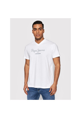Pepe Jeans Тишърт Eggo PM508271 Бял Regular Fit - Pepit.bg