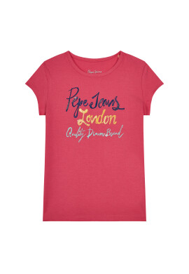 Pepe Jeans Тишърт Farrah PG502488 Розов Regular Fit - Pepit.bg